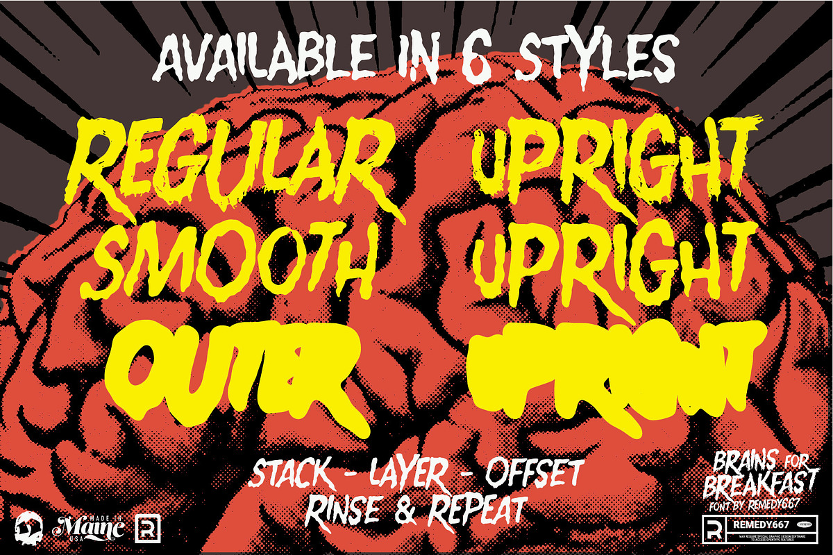 Brains for Breakfast - Sci-Fi Font, a Handwritten Font by Remedy667 (Photo 4 of 10)