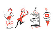 MERRY & CHIC, a Seasonal Illustration by Anastasy_helter (Thumbnail 6 of 13)