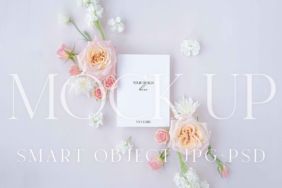 Invitation mock up flatlay - Tend01, a Merchandise Mockup by The Amore Vault (Photo 1 of 2)