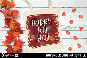 November Sublimation Quote Bundle