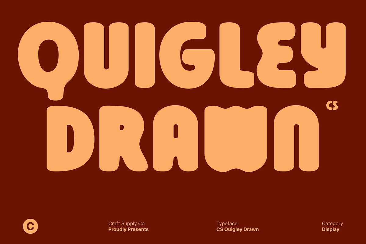 CS Quigley Drawn, a Sans Serif Font by Craft Supply Co. (Photo 1 of 8)