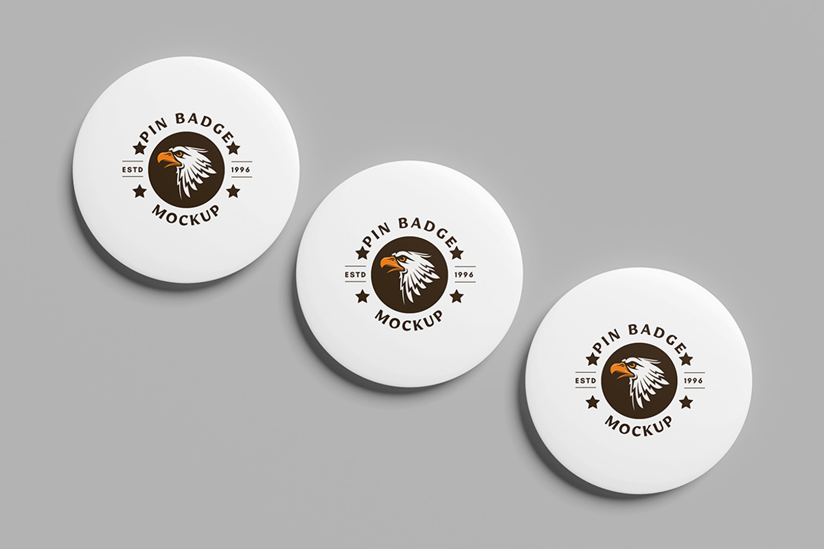 Pin Bagde Mockup, a Product Mockup by Squashy Creative Studio (Photo 4 of 5)