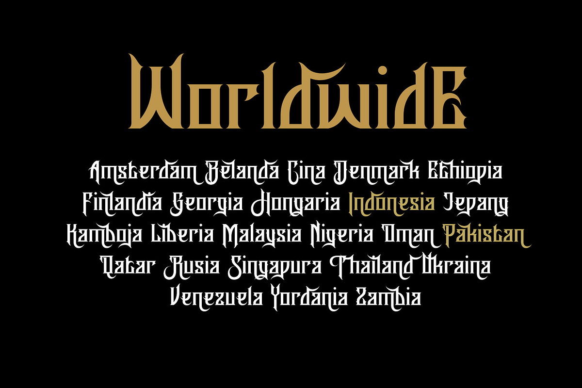 Rectinos A Blackletter Font, a Blackletter Font by RantautypeStudio (Photo 7 of 15)