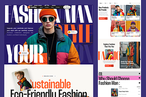 FashMan - eCommerce Fashion Store, an UI Kit Template by Sans Design