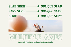 Necora Multiple Axes Classic Font