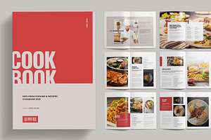Cookbook Recipe Book Layout, a Brochure Template by Pixelpick