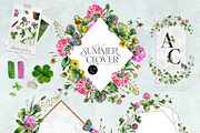 SUMMER CLOVER Watercolor Wildflowers, an Illustration by Inna Sinano (Thumbnail 2 of 17)