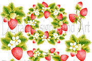Strawberry clipart, an Illustration by DarinaDigital (Thumbnail 2 of 4)