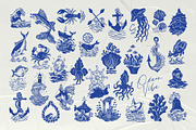 Ocean | Logo & Illustration Kit P2, a Branding & Logo Template by KetteCreate (Thumbnail 15 of 22)