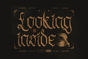 Djokovic Calligraphic Typeface, a Blackletter Font by infernostudio3 (Thumbnail 5 of 11)
