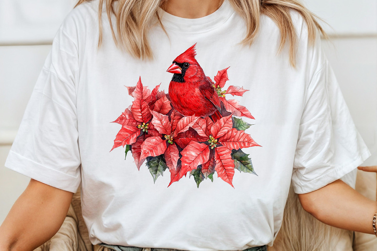 Red Cardinals Christmas Sublimation, an Illustration by Pixels.Craft (Photo 5 of 7)