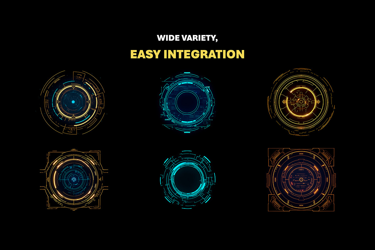 Sci-fi HUD Overlay Effects, an Object Graphic by Mikel Blazgad (Photo 4 of 9)