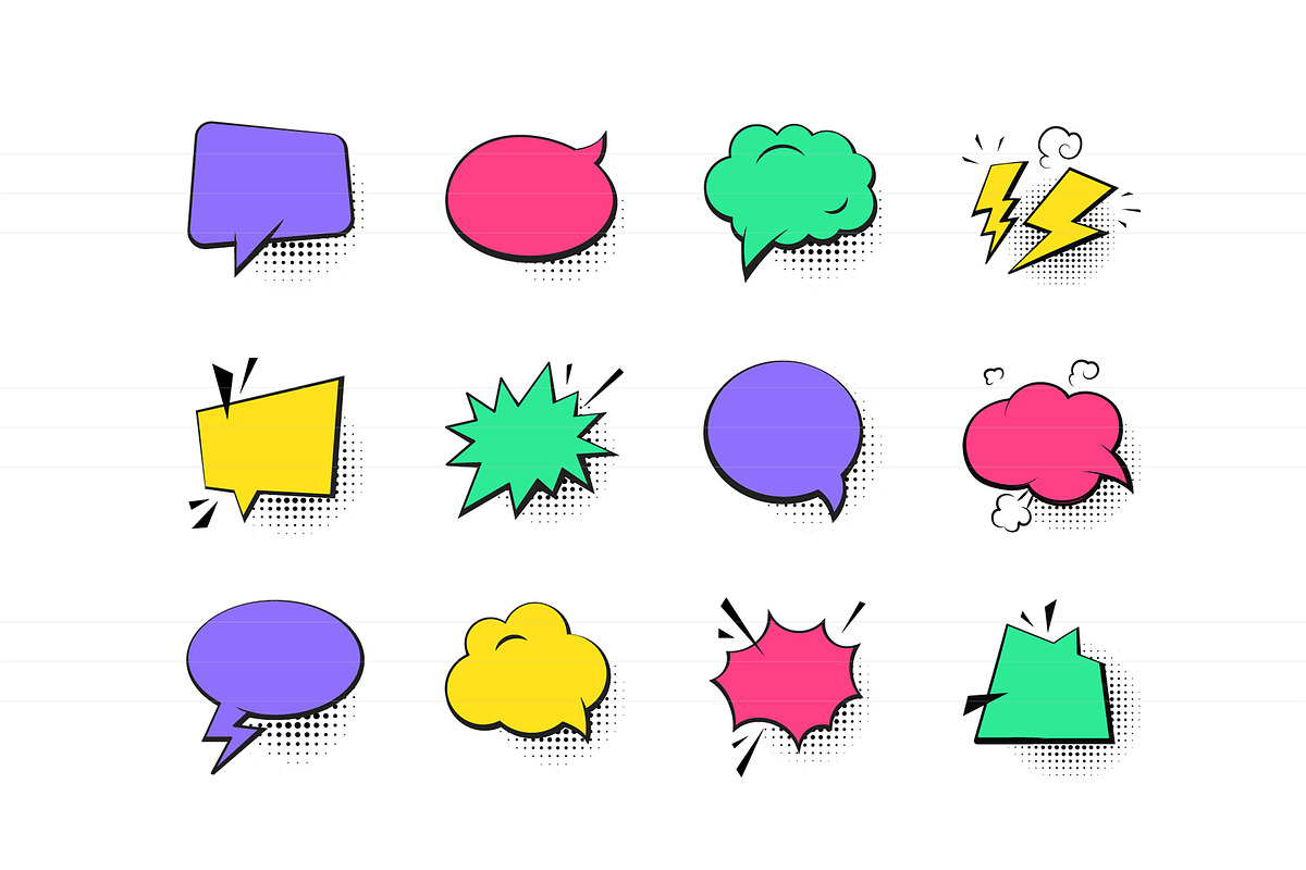 Speech bubbles collection, an Object Graphic by Boyko Pictures (Photo 11 of 11)