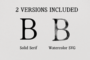 The Old Valley Watercolor SVG Font, a Serif Font by The Gelato Type (Thumbnail 2 of 19)