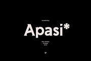 Apasi, a Sans Serif Font by Ryan Rivaldo Vierra (Thumbnail 1 of 8)