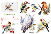 Watercolor winter, holiday christmas, an Object Graphic by KomtsyanTatyanaArt (Thumbnail 1 of 6)