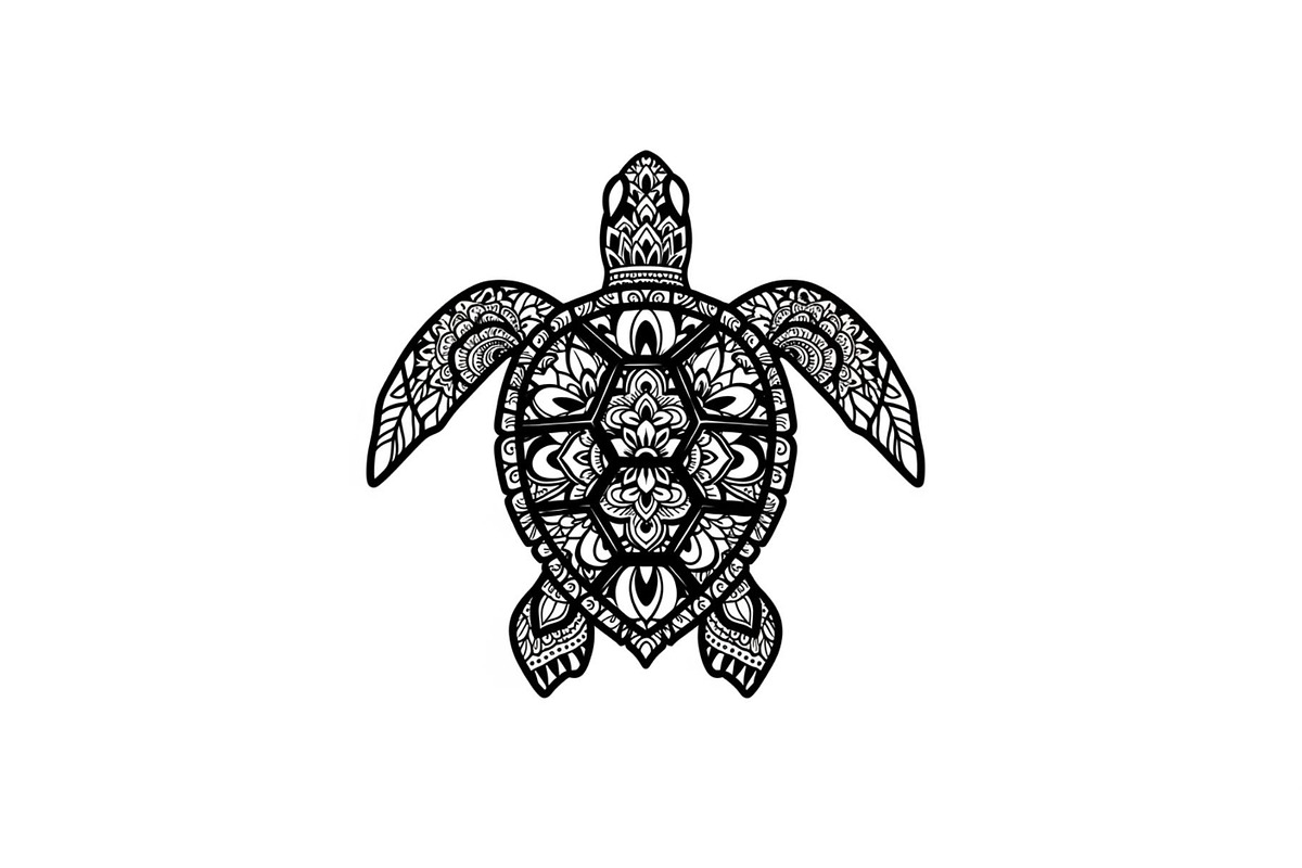 Mandala Sea Turtle SVG Bundle, an Illustration by yasushie (Photo 17 of 31)