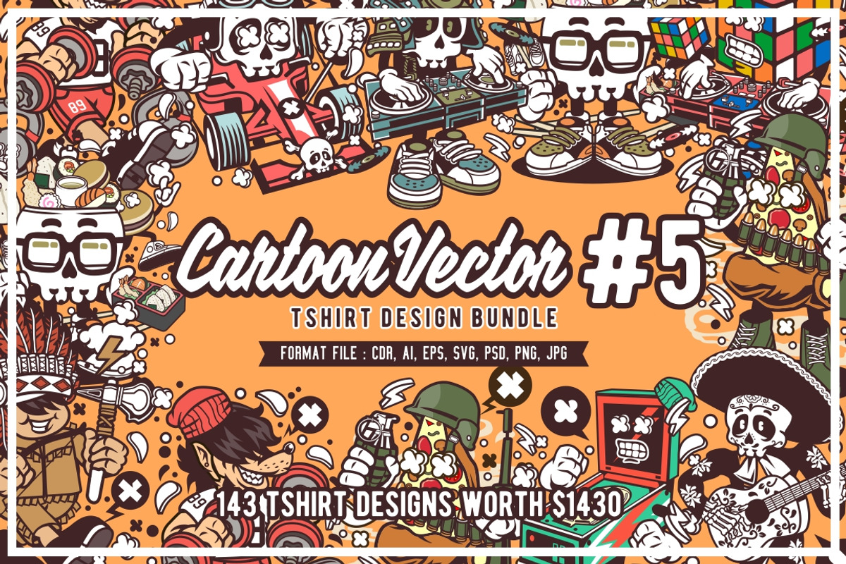Cartoon Vector #5 Design Bundle, an Illustration by roach_graphic (Photo 1 of 19)