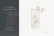 Cocktail Drinks: Vector Illustration, a Food Illustration by Sarah Ann Design (Thumbnail 2 of 6)