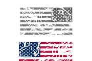 Rugged American Flag Graphics, a Sport Illustration by CarWrap design (Thumbnail 3 of 3)