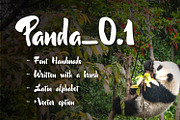 60% discount Panda_0.1 Brush Font, a Script Font by zao4nik (Thumbnail 1 of 3)