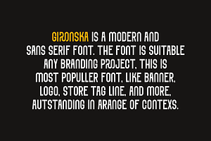 Gironska - Tall & Grotesk Font