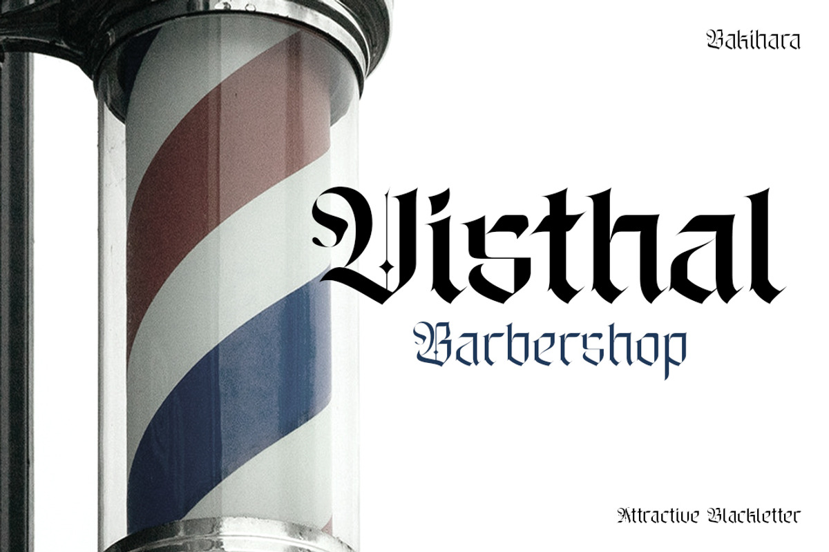 Bakihara - Blackletter Font Family, a Blackletter Font by Ekahermawan (Photo 6 of 13)