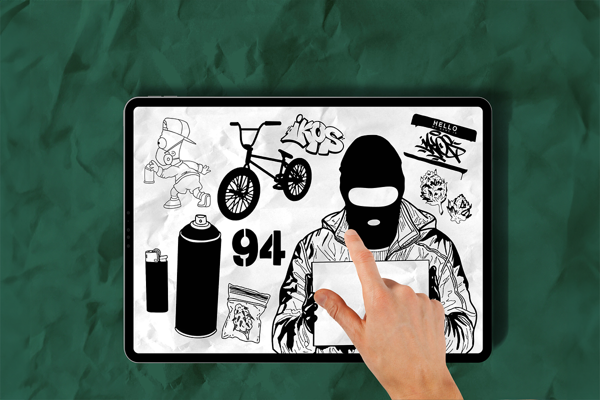 Graffiti Pack For Procreate by IKOS, a Brushes & More by Torus1 (Photo 11 of 11)