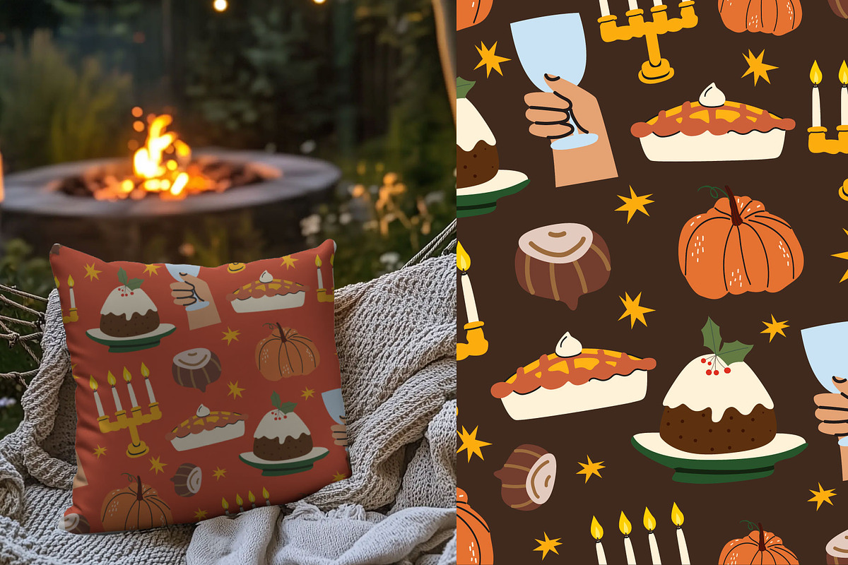 Thanksgiving illustration bundle, a Food Illustration by Luamor (Photo 7 of 9)