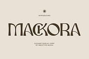 Mackora - Elegant Display Serif Font, a Serif Font by Indotype Foundry (Thumbnail 1 of 10)
