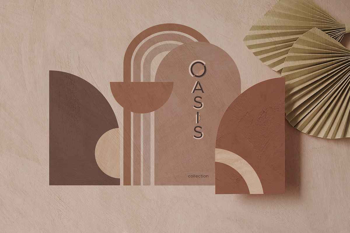 OASIS Gouache shapes & dried leaves, an Object Illustration by Anastezia Luneva (Photo 12 of 12)
