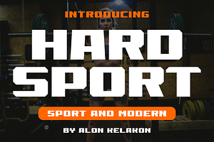 Hard Sport, a Sans Serif Font by alon kelakon