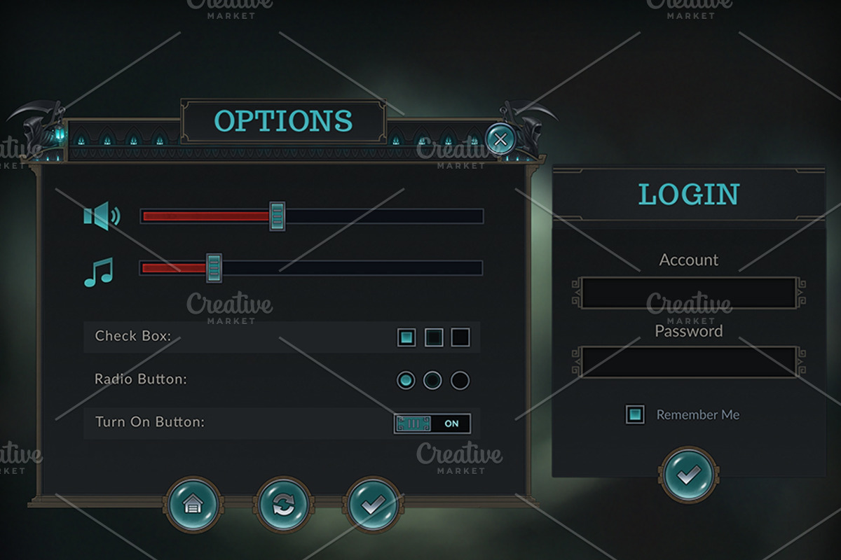 Reaper Mobile GUI, a Templates & Theme by Kodiak Graphics (Photo 10 of 13)