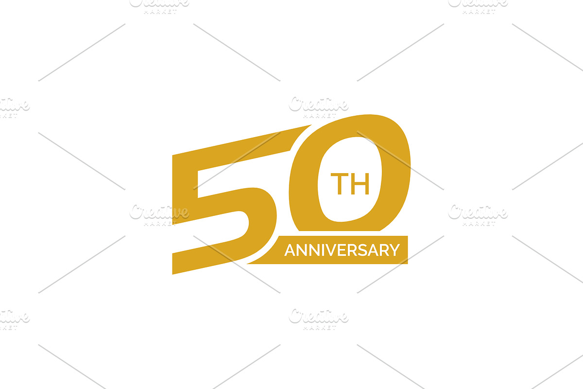 50th anniversary logo, a Branding & Logo Template by mesuka