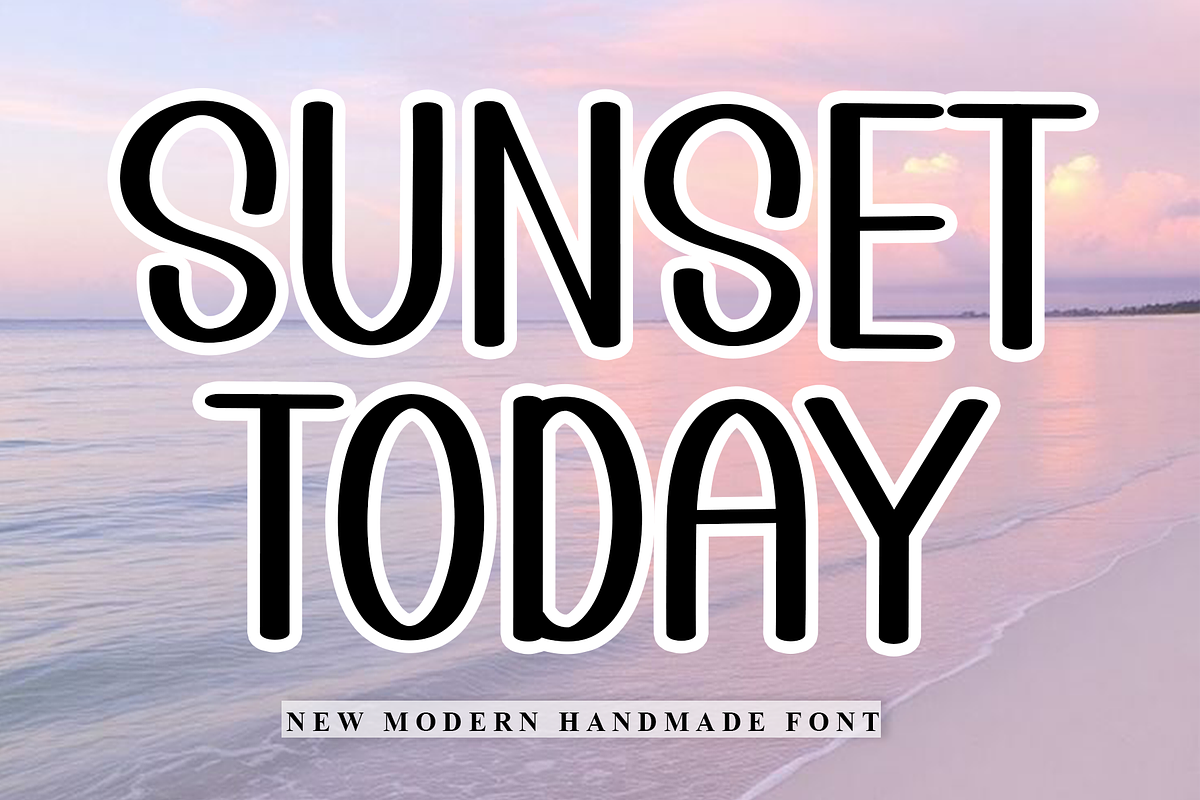 Sunset Today, a Script Font by InermediaSTUDIO (Photo 1 of 8)