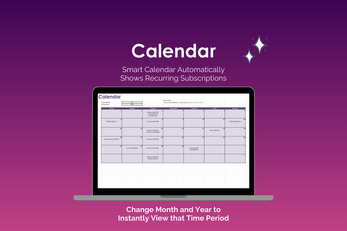 Subscription Tracker preview 3