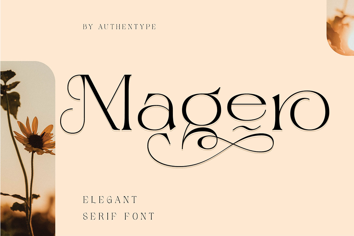 Magero Elegant Serif Font, a Serif Font by AuthenType (Photo 1 of 10)