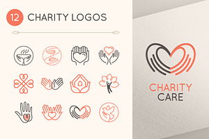 12 Charity And Volunteer Logos