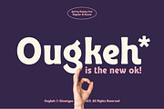 Ougkeh Typeface, a Sans Serif Font by Glowtype (Thumbnail 1 of 11)