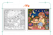 Cozy Hygge Moment Coloring Book, a Decorative Illustration by Ink Gallery (Thumbnail 6 of 8)