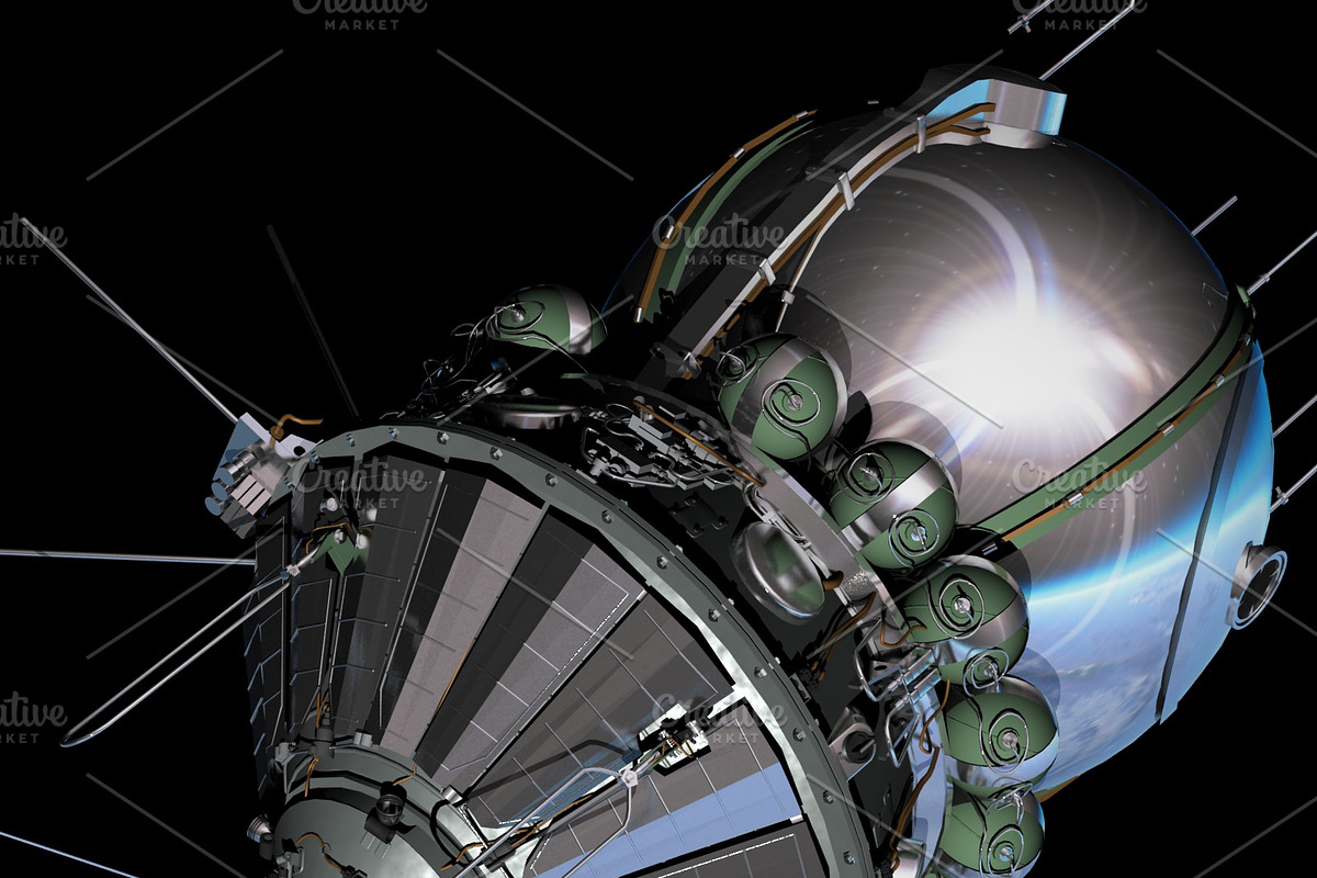 Russian Spaceship Vostok 1, a Cars & Vehicle 3D Model by Mechanik (Photo 4 of 17)