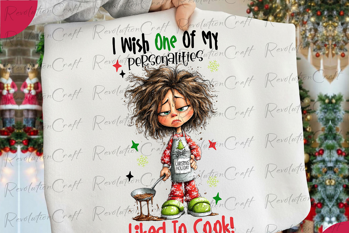 Housewife Christmas Cooking Png, an Illustration by OK Design (Photo 4 of 4)