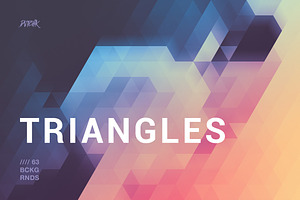 Blurry Triangles Backgrounds, a Background Graphic by dvtchk