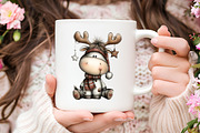 Christmas Unicorn Clipart, an Illustration by RobertsArt (Thumbnail 3 of 7)