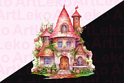 The Good Witch’s House Clipart, a Seasonal Illustration by LekoArt (Thumbnail 9 of 10)