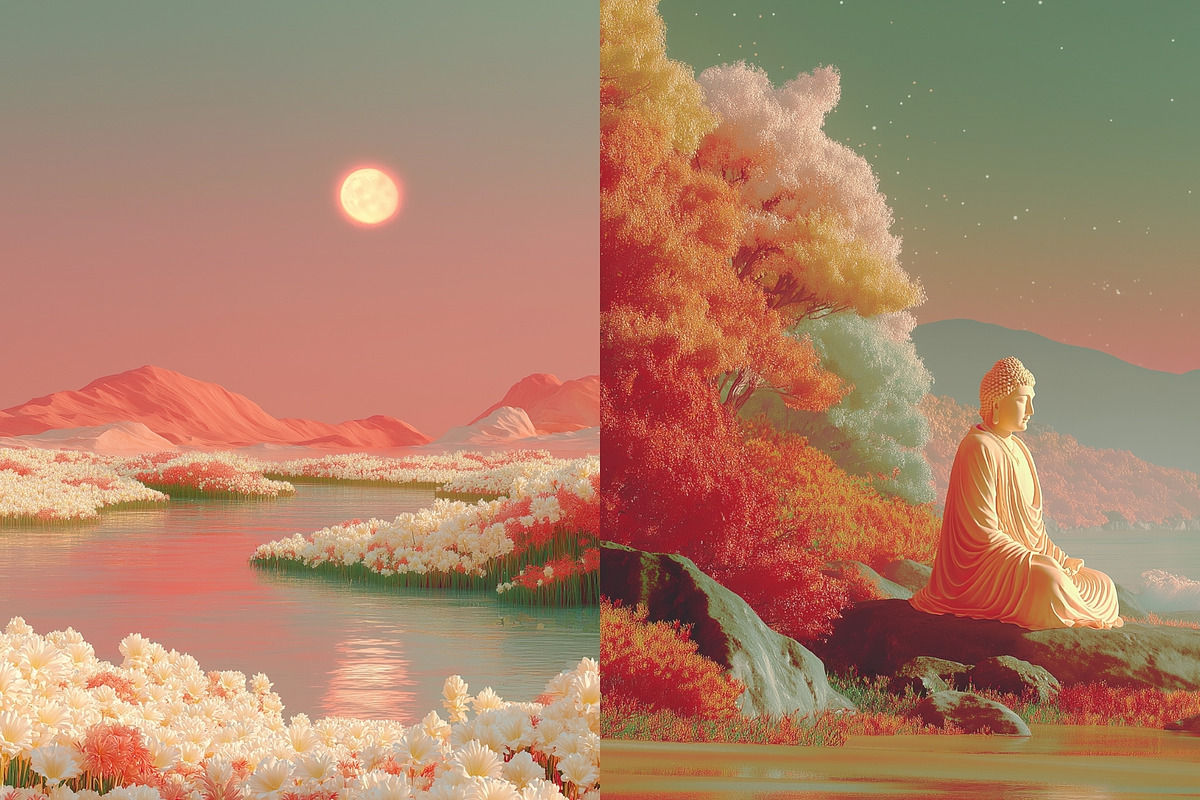 60 Peaceful Serenity Illustrations, a Decorative Illustration by Incomelion (Photo 7 of 11)