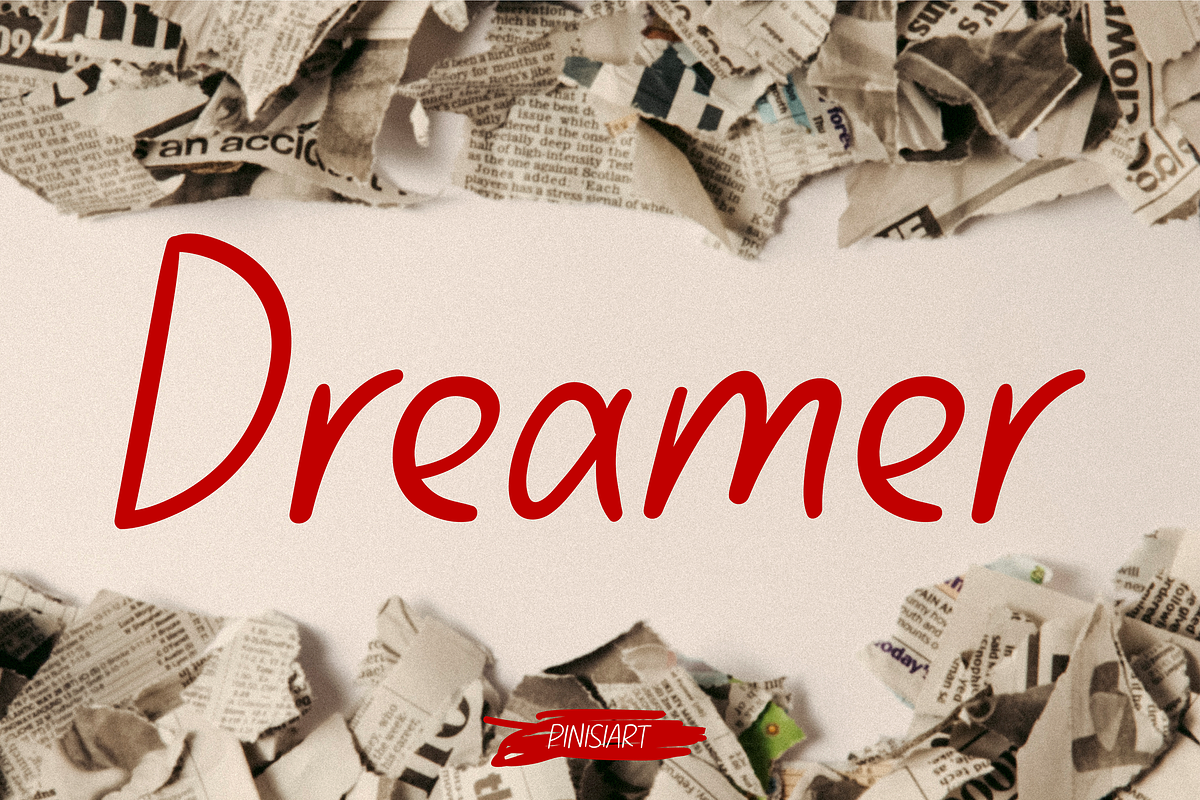 Dreamer, a Font by Pinisi ART (Photo 1 of 10)
