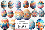 pastel Easter egg clipart, an Illustration by Designworld (Thumbnail 1 of 5)