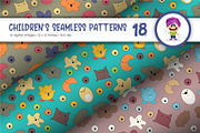 Cute Baby Seamless Patterns 18., a Pattern Graphic by KENO Mascots (Thumbnail 3 of 6)