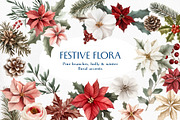 Watercolor Christmas Collage Pack, an Object Graphic by Design Alchemy Studio (Thumbnail 7 of 11)